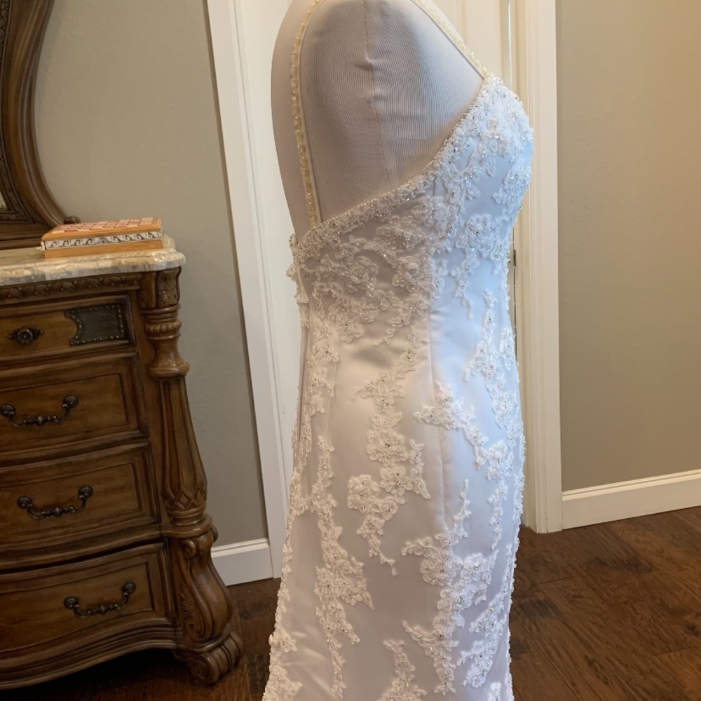 Moonlight Crystal Mermaid Wedding Dress Size 10 - Picture 9 of 16